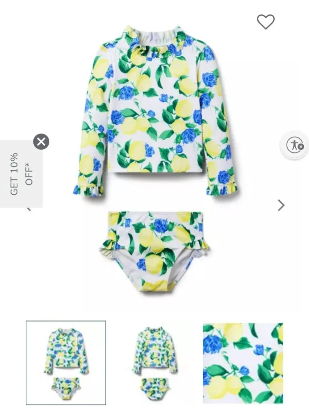 Janie and Jack toddler 2 pc bathingsuit